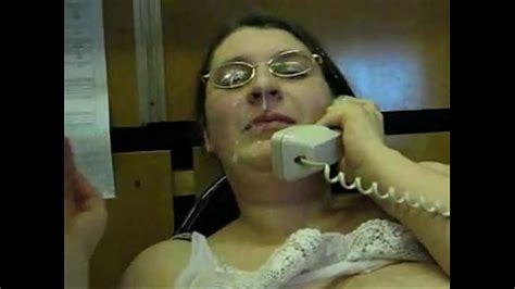 ugly dumb cunt gets cum facial on phone xvideos