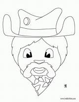 Coloring Pages Cowboy Rodeo Head Bandit Horse Bucking Clown Buffalo Color Hellokids Print Bulls Chicago Library Clipart Getcolorings Popular Online sketch template