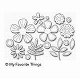Stitched Favorite Things Blooms Namics Die Dies Below Click sketch template