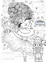 Magical Baldy Sherri Nutcrackers Digi Stamp Instant Coloring Magic Door Winter Artist sketch template