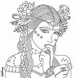 Coloring Pages People Adult Size Adults Sheets Printable Beauty Cute Print Colouring Color Girls Beautiful Women Para Colorings Face Getcolorings sketch template