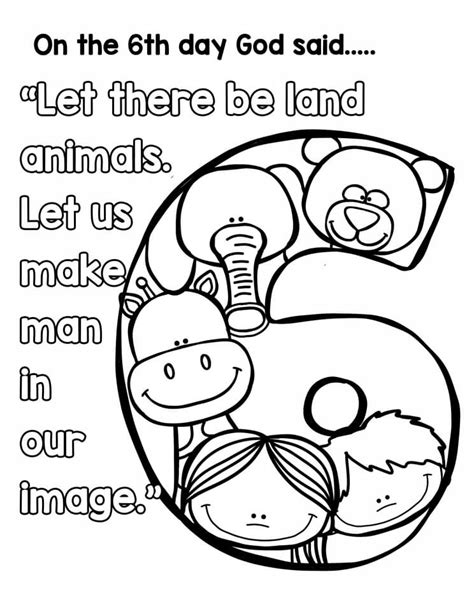 day  creation coloring page  printable coloring pages  kids