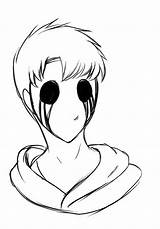 Eyeless Jack Pages Coloring sketch template