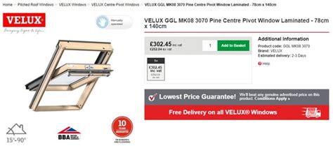 velux window size chart roofing superstore blog