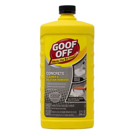 goof  concrete cleaner  oil stain remover  oz bottle