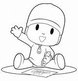 Coloring Pocoyo Pages Print Kids Color sketch template