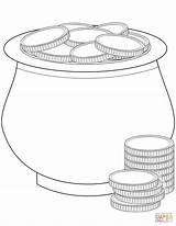Coins sketch template