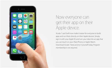 apple developer membership  longer required  build apps test  devices iphone  canada blog