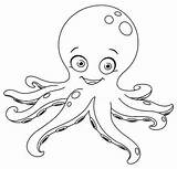 Pulpo Octopus 123rf sketch template