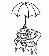 Umbrella Rescuers Bianca sketch template
