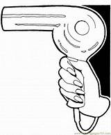 Hair Dryer Coloring Pages Appliances Color Coloringpages101 Stylist Printable Hairdryer sketch template