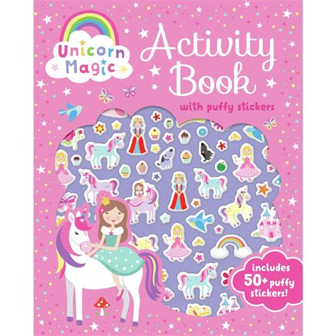 unicorn magic puffy sticker activity book big