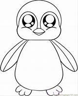 Penguin Coloring Pages Kids Printable Cartoon sketch template