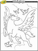 Pegasus Crayola Coloring Pages Kids Unicorn Color Creature Printable Imaginary Magical Creatures Pretty Animals Print Dinosaur Animal Drawing Valentine Magic sketch template