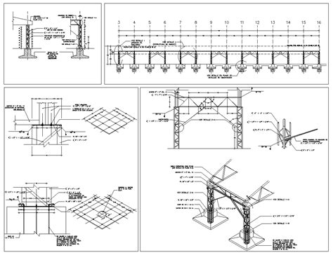 steel structure details  cad files dwg files plans  details