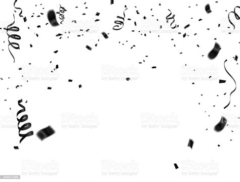 celebration background template with confetti and black
