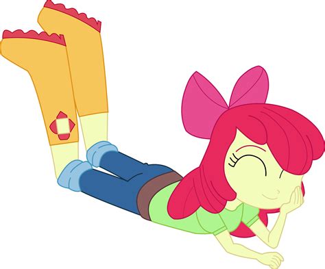 equestria girls applebloom happy vector  ytpinkiepie  deviantart