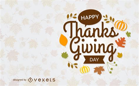 happy thanksgiving day greeting card vector