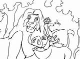 Coloring Matata Hakuna Lion Pages King Getcolorings Getdrawings sketch template