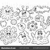 Germs Germ Coloring Pages Clipart Preschoolers Illustration Visekart Royalty Template Clipground Rf Getdrawings Sketch sketch template