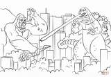 Godzilla Kolorowanki sketch template