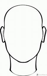 Coloring Blank Head Face Pages Clip sketch template