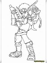 Coloring Jak Daxter High Printable Quality sketch template