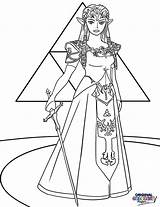 Zelda Coloring Princess Pages Color Getcolorings Printable sketch template