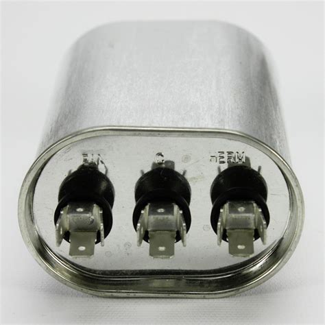 capacitor dual oval run  mfd   volts