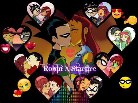 robin x starfire teen titans couples photo 30574792