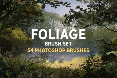 foliage photoshop brush set filtergrade