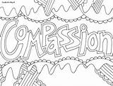 Coloring Pages Compassion Word Printable Kids Therapeutic Adult Language Arts Sheets Words Doodle Quotes Print Color Therapy Honesty Quote Colouring sketch template