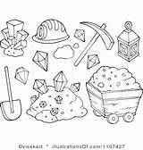 Mining Coloring Pages Gold Clipart Colouring Mine Kids Printable Rush Illustration Clip Google Search Color Royalty Drawings Panning Visekart Crafts sketch template