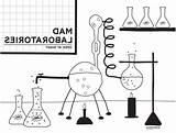 Coloring Lab Mad Laboratory Scientist Printable Science Pages Backdrop Supermom Paging Pagingsupermom Choose Board Halloween Boom Party sketch template