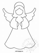 Angel Template Christmas Coloring Printable Tree Templates Ornaments Pages Applique Decoration Angels Coloringpage Eu Kids Crafts Star Printables Drawings Embroidery sketch template