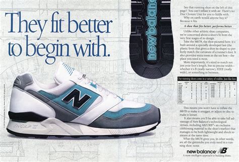 vintage ad new balance running 1993 sole collector