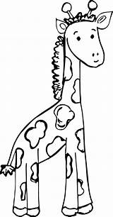 Giraffe Coloring Pages Color Drawing Printable Head Realistic Face Baby Getdrawings Template Zoo Getcolorings Pag Clipartmag Cute sketch template