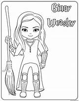 Ginny Weasley sketch template
