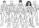 Justice League Mewarnai sketch template