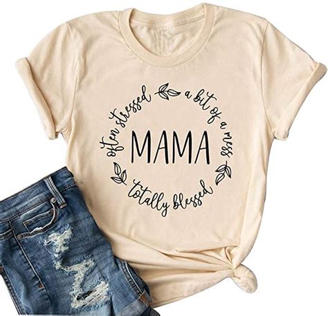women blessed mama t shirt blessed mom shirts blessed love heart mother
