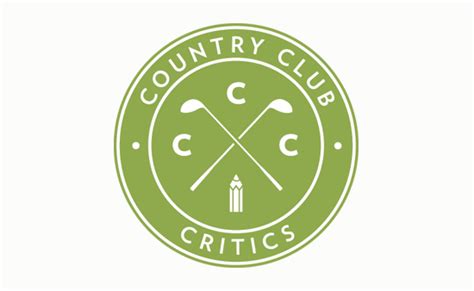 country club critics logo graphic design golf logo design golf