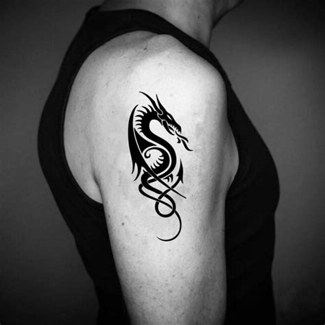 Celtic Dragon Drachen Temporary Tattoo Sticker Ohmytat