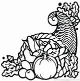 Harvest Coloring Fall Pages Printable Getcolorings Color sketch template