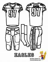 Coloring Pages Football Cincinnati Eagles Reds Philadelphia Clip Comments Popular Printable Uniform Coloringhome sketch template