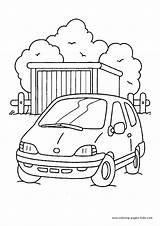 Coloring Pages Car Transportation Cars Kids Color Printable Sheets Found sketch template