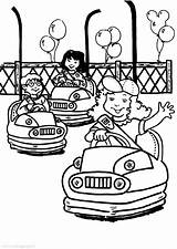 Coloring Bumper Cars Carnival Pages Food Color Getcolorings Printable Circus sketch template