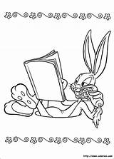 Looney Tunes Coloring Colorear Toons Bunny Disegni Lisant Loney Colorare Pernalonga Malvorlagen Patolino Coloriages Taz Lit Piupiu Cima Newsletter Tranquile sketch template