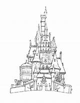 Chateau Cinderella Onlycoloringpages Getcolorings Depuis Coloringhome sketch template