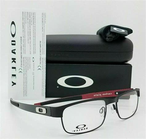 oakley carbon plate eyeglasses ox  matte black frame