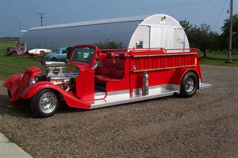 Custom 1935 Ford Hot Rod Fire Truck